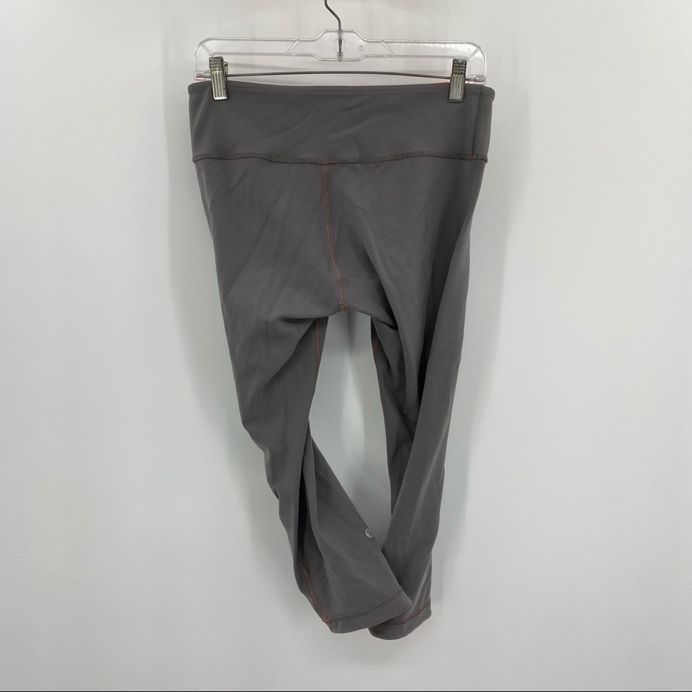Lululemon Grey Reversible Wunder Under Leggings 10 - Picture 2 of 9